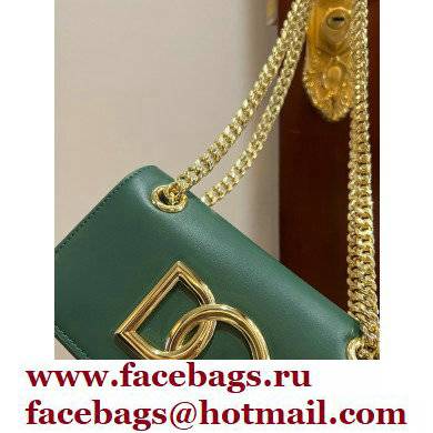 Dolce  &  Gabbana Calfskin 3.5 Chain phone bag Green
